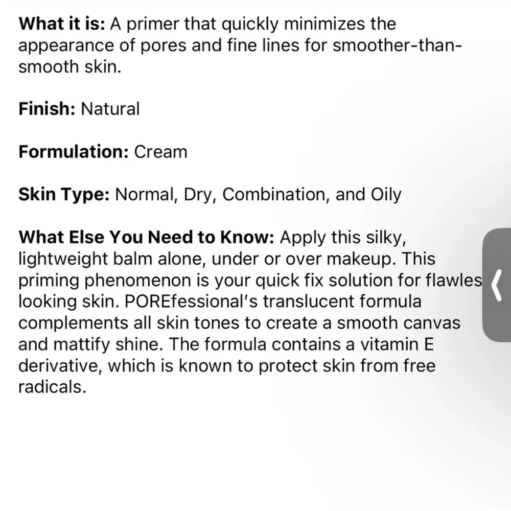 Benefit POREfessional Primer Cream